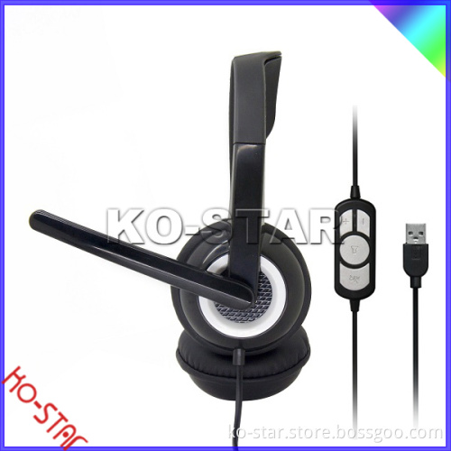Cheap Multi-Functional Natural Sound USB 7.1 Stereo Clear Sound Headsets with Remote Control and Mic for gaming and computer